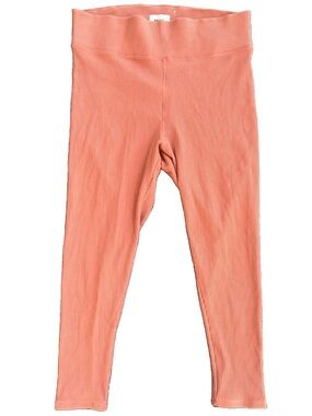 NWT Madewell MWL Do Well Ribbed Leggings Rust Orange